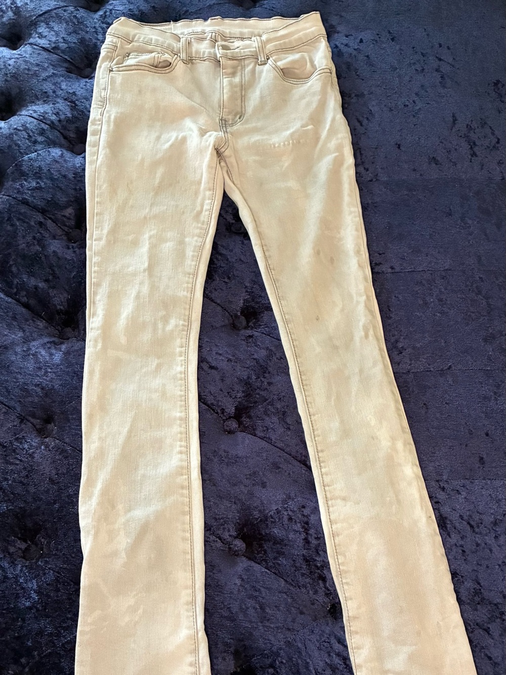 MNML Women’s Straight Leg Jeans in Light Beige